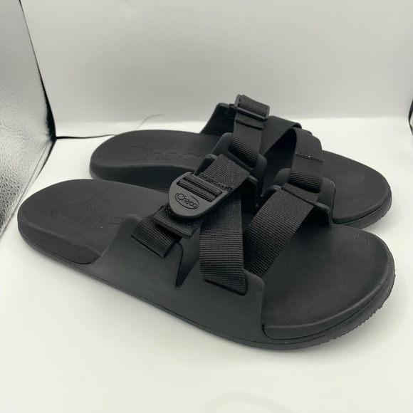 CHACO chillos black comfortable adjustable strap sandals men Size 10